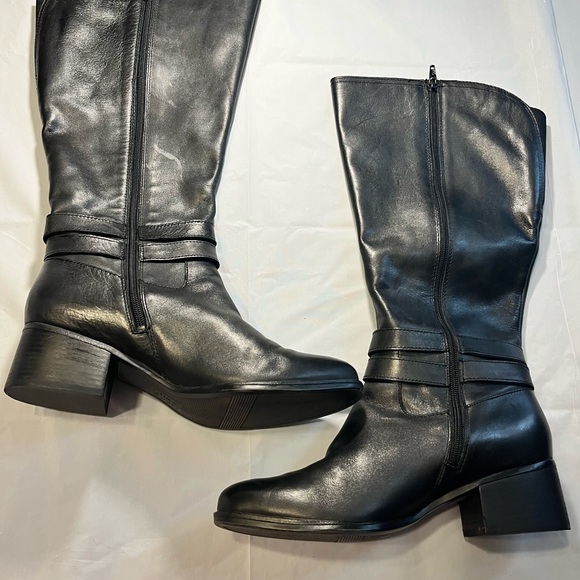Naturalizer Black leather Over the Knee Boots - Picture 5 of 9